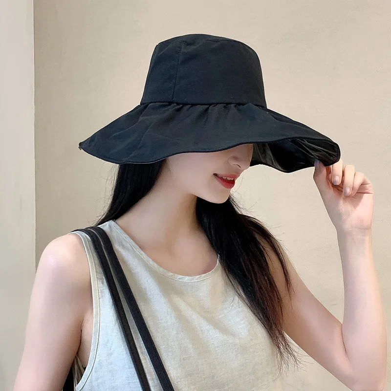 

Hat Women Summer Sun Beach UV Protection Big Brim Upf50 Breathable Outdoor Holiday Accessory For Teenagers