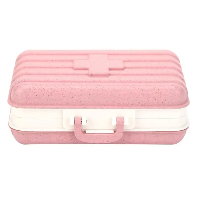 Pink 6 сетки коробка для таблеток Капсульная Коробка органайзер медицинский контейнер для таблеток Чехлы контейнер для путешествий Туризм конфетный таблеточный Органайзер - Цвет: Pink