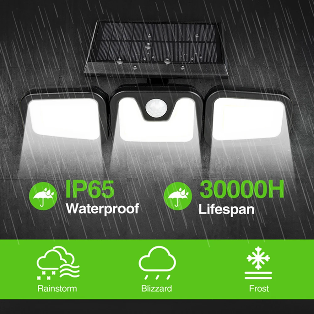 Светильник на солнечной батарее уличный солнечный светильник с датчиком