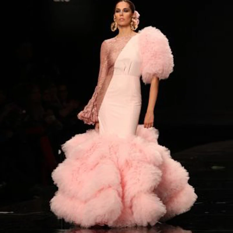 Haute Couture 2020 модные платья для выпускного вечера прозрачное кружевное вечернее