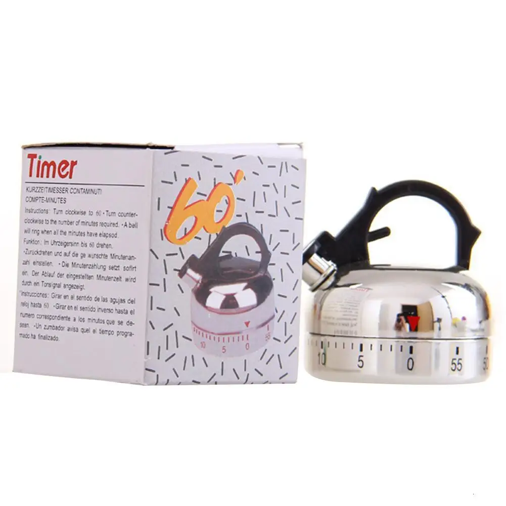 Чайник в форме 60 минут кухонный механический таймер обратного отсчета Будильник