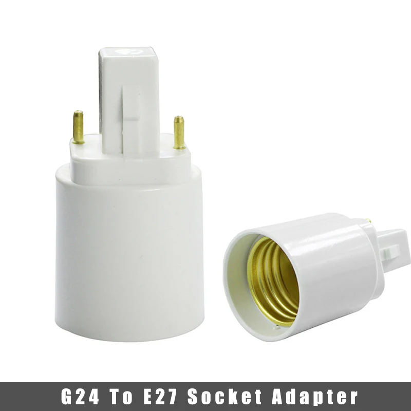

Led Lamp Bulb Base Conversion Holder G24 To E27 Socket Adapter LED Halogen CFL Light Bulb Converter anti-aging Extend Connector