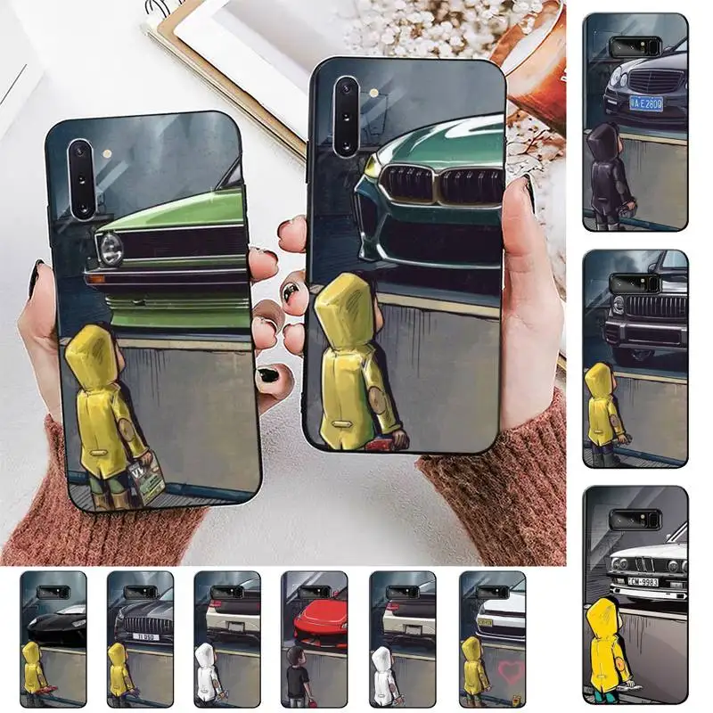 

FHNBLJ Boy See Sports Car Jdm Drift Phone Case for Samsung Note 5 7 8 9 10 20 pro plus lite ultra A21 12 72