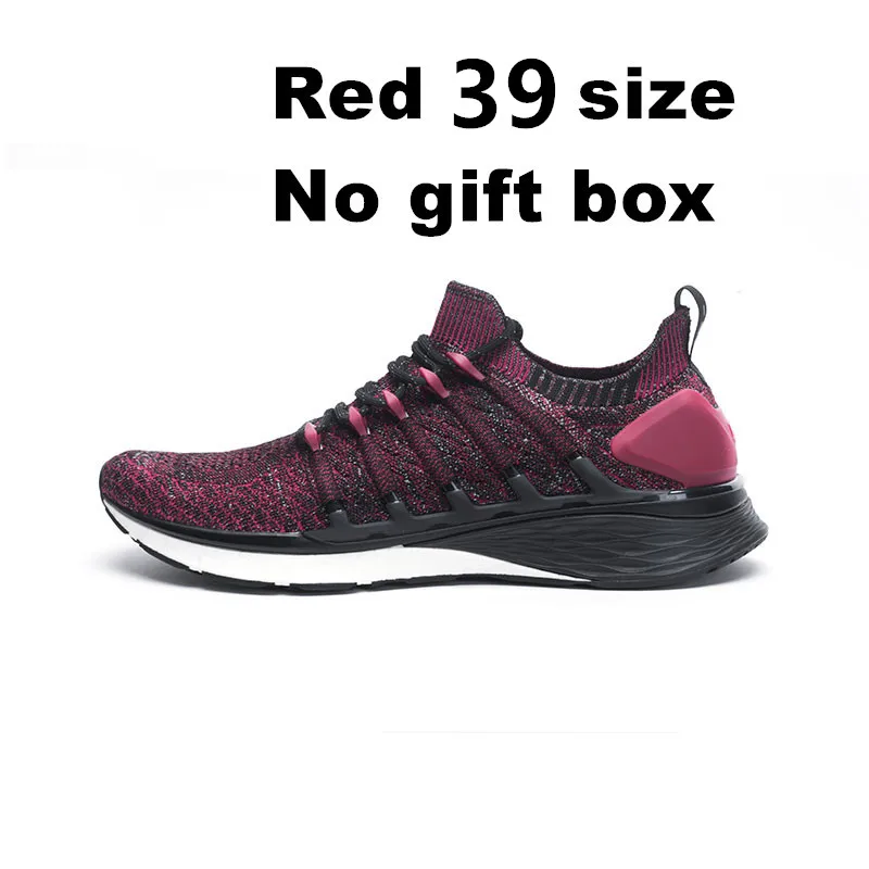 red 39 no gift box Xiaomi Mijia кроссовки спортивная обувь 3 мужские кроссовки попкорн облако бомба 6 в 1 Uni-moulding 3D Fishbone система блокировки - Цвет: red 39 no gift box