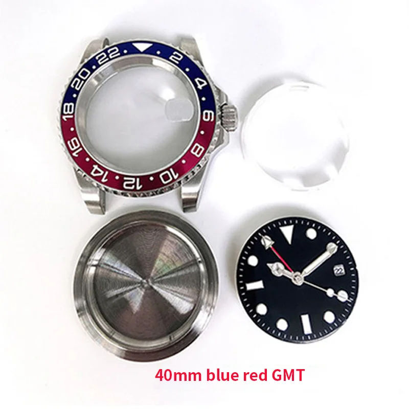 Аксессуары для часов чехол и набор циферблата GMT из нержавеющей стали 40 мм ETA 2836