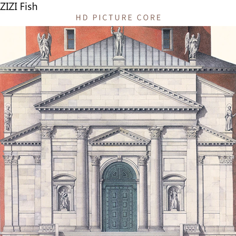 Картины HD настенная роспись в средневековом стиле ретро Настенная коричневая