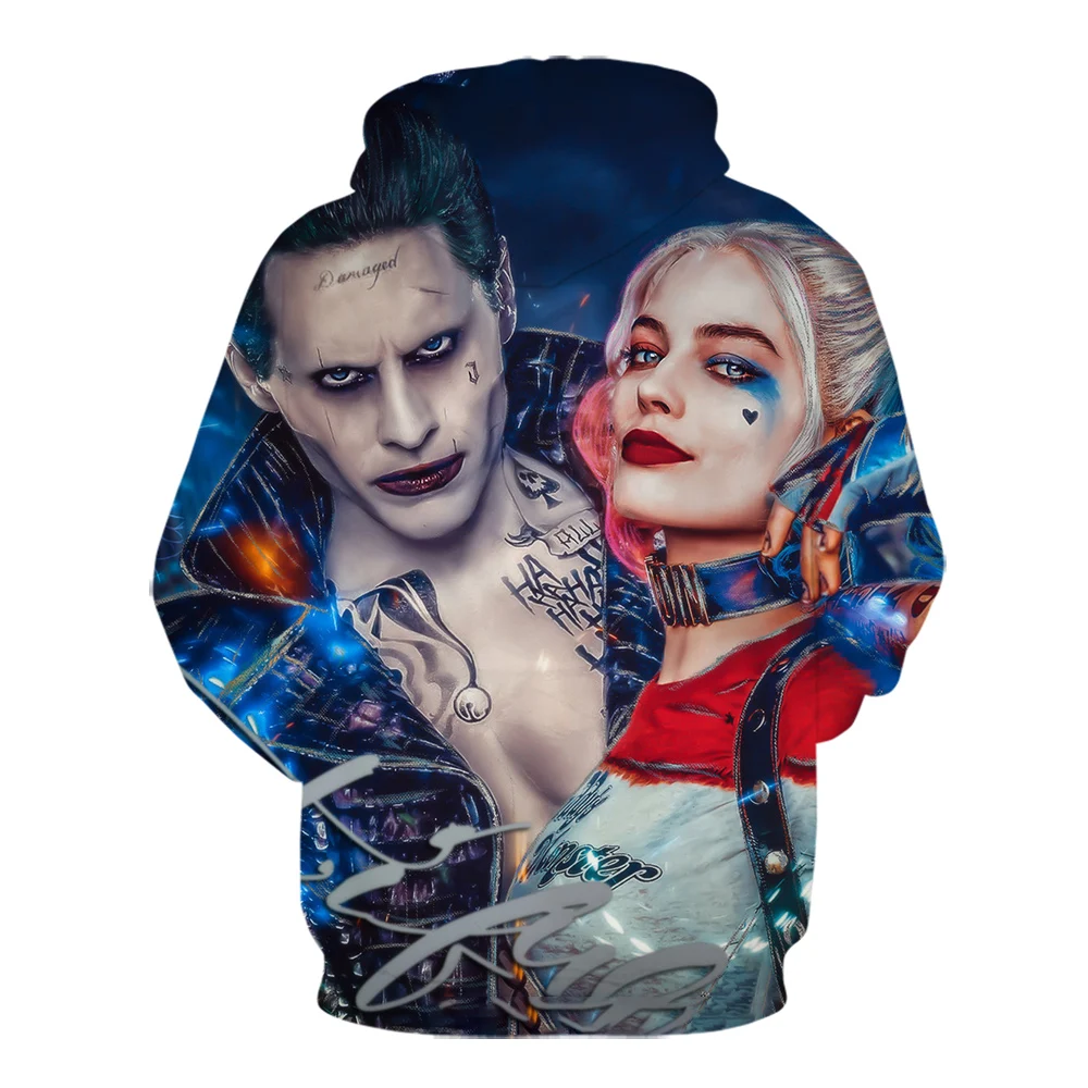 Фильм Стивен Кинг Это отряд самоубийц клоун Pennywise толстовки Хэллоуин косплей костюм для мужчин 3d принт Джокер толстовка с капюшоном