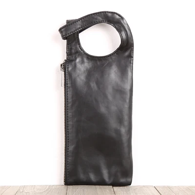Black Новинка, клатч, кошельки из натуральной кожи, унисекс, кошелек для телефона, топ-конец,, Воловья кожа, на молнии, длинные кошельки для путешествий, для влюбленных, ручная сумка, кошелек для монет - Цвет: Black