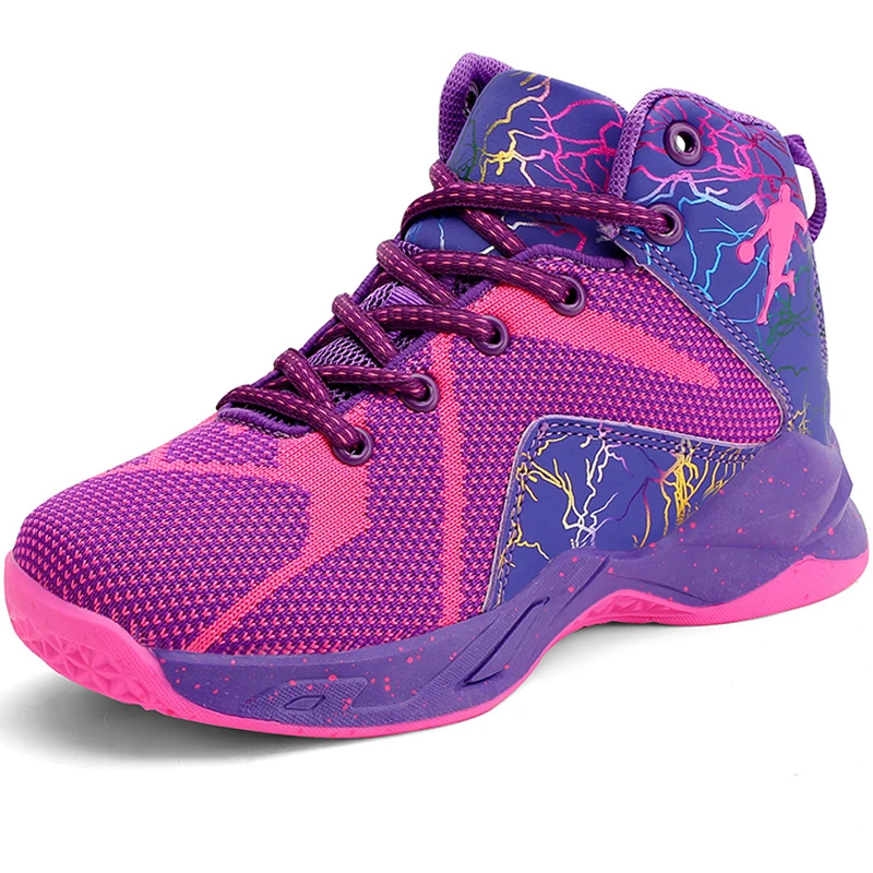 Брендовые баскетбольные кроссовки для девочек Нескользящие детские мальчиков