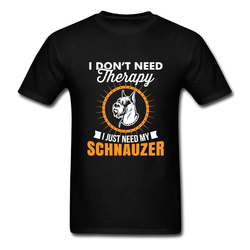 Стандартный шнауцер собака Футболки с коротким рукавом мужская рубашка