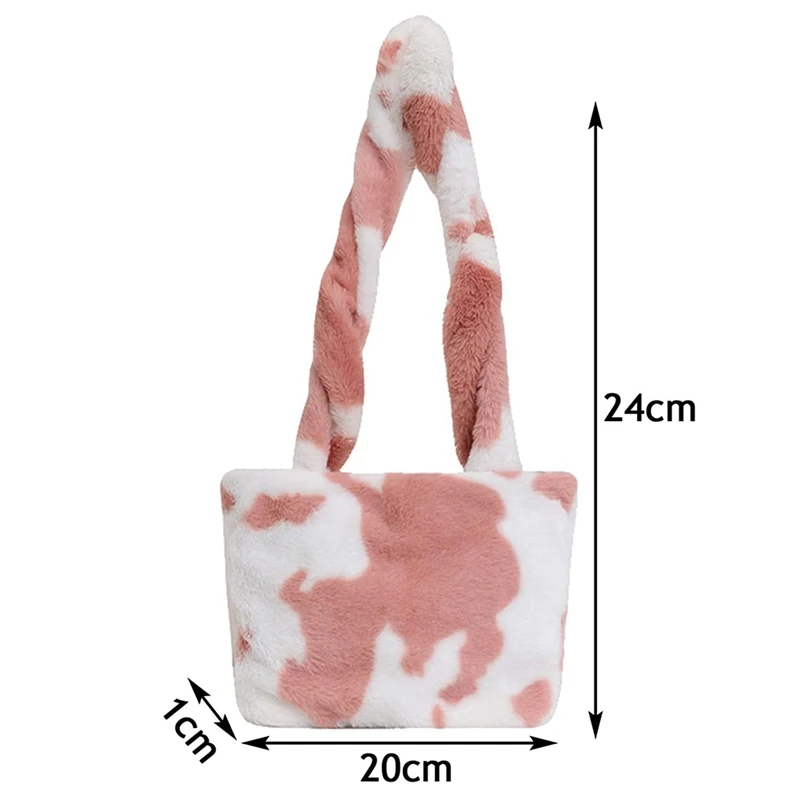 

Ladies Fluffy Shoulder Bag Plush for Women Autumn and Winter Underarm