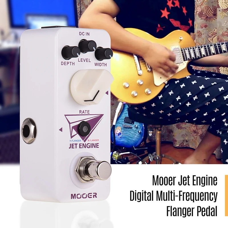 Mooer струйный двигатель цифровой многочастотный Flanger педаль эффектов для