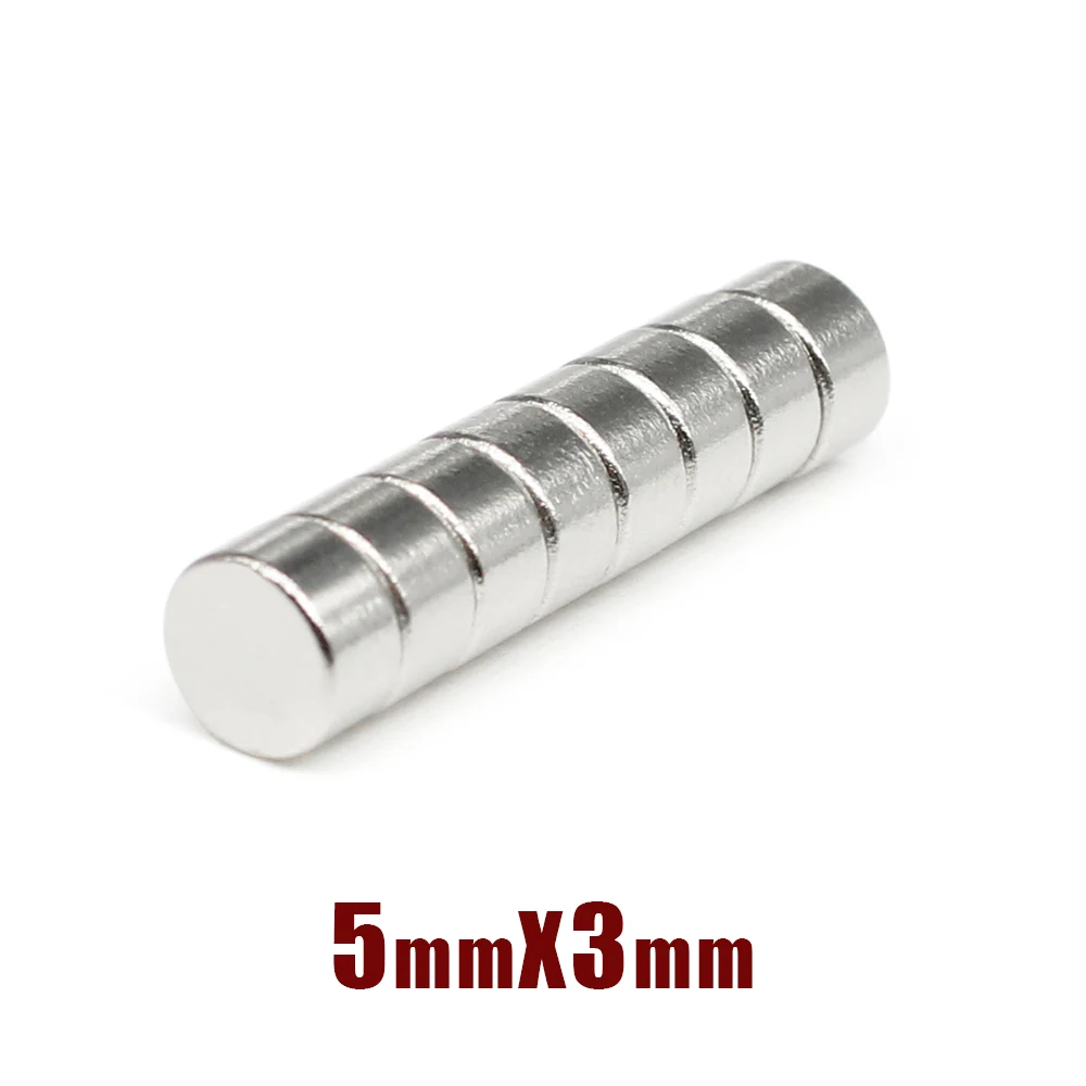 

10/20/50/100/200/500PCS 5x3 Small Round Powerful Magnet 5mm x 3mm Neodymium Search Magnet 5x3mm Permanent Magnets Strong 5*3