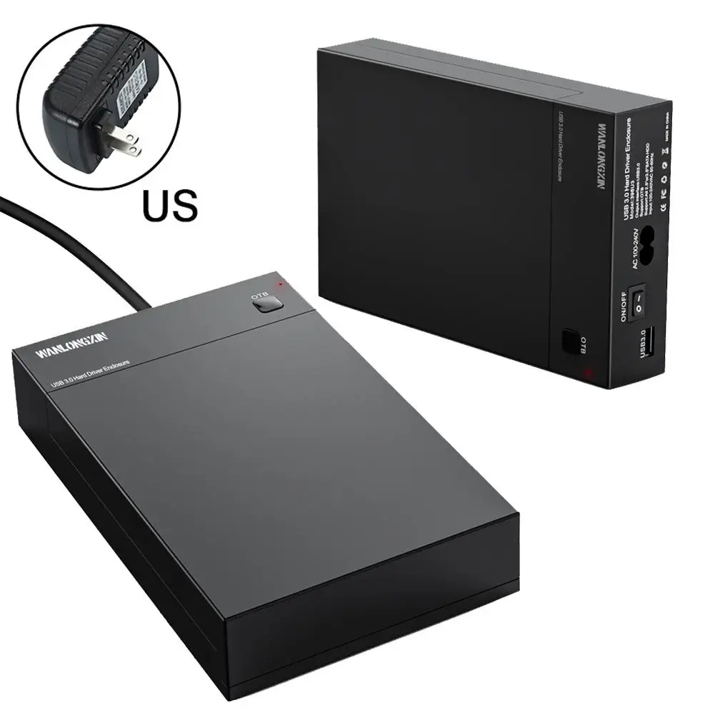 Высокое качество USB 3 0 2 5 дюйма/3 дюйма SATA HDD корпус внешний жесткий диск поддержка