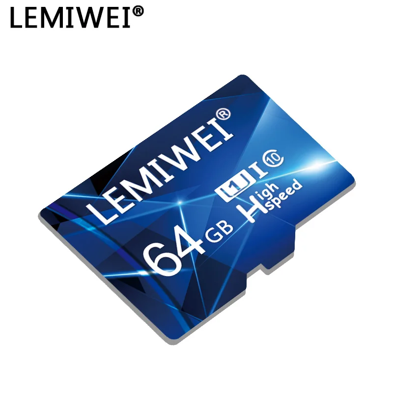 

Lemiwei Memory-Card 64GB 32GB Class 10 High Speed TF Flash Card 16GB U1 Blue Mini TF Card For Smartphone