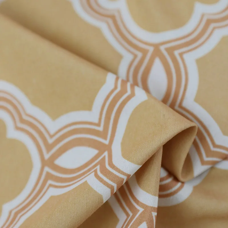 Пользовательские американские геометрические графические шторы из хлопка и