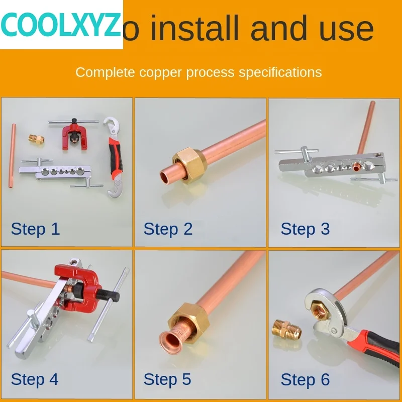Фитинги для труб наружный провод прямой рассеивание медной трубы расширение 1/8IN