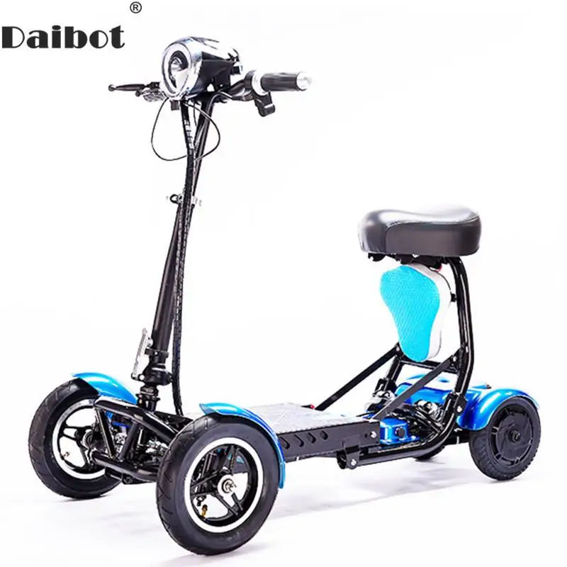 10 дюймов 4 колеса электрический скутер складной двойной привод 36 в 250 Вт 18 км/ч