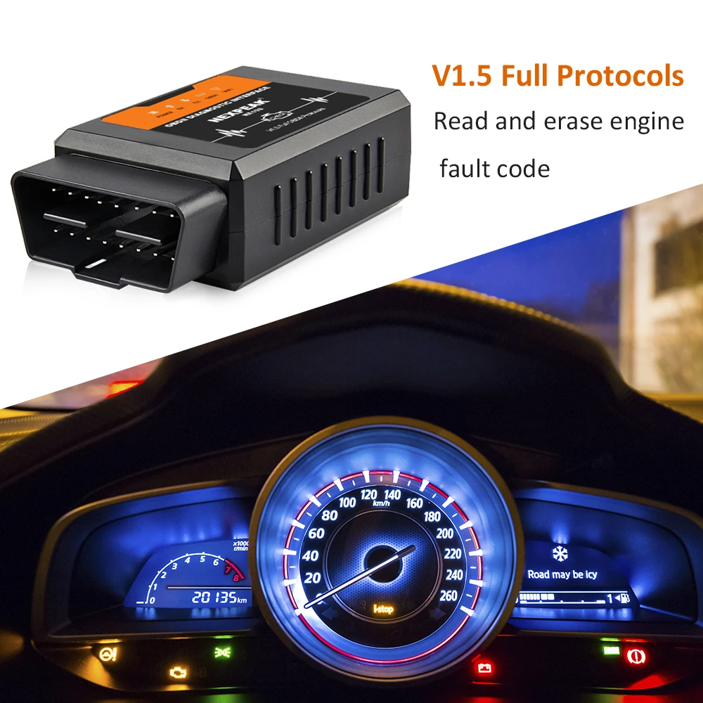 

V1.5 WIFI IOS Adapter Scanner for iPhone Car Diagnostic Tool OBD 2 ODB II ELM 327 WIFI ODB2 Car Scanner EML327 WIFI