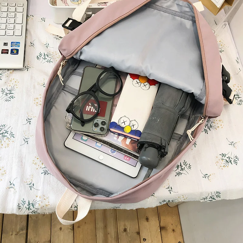 DCIMOR новый цветной женский рюкзак с вышивкой многокарманный водонепроницаемый