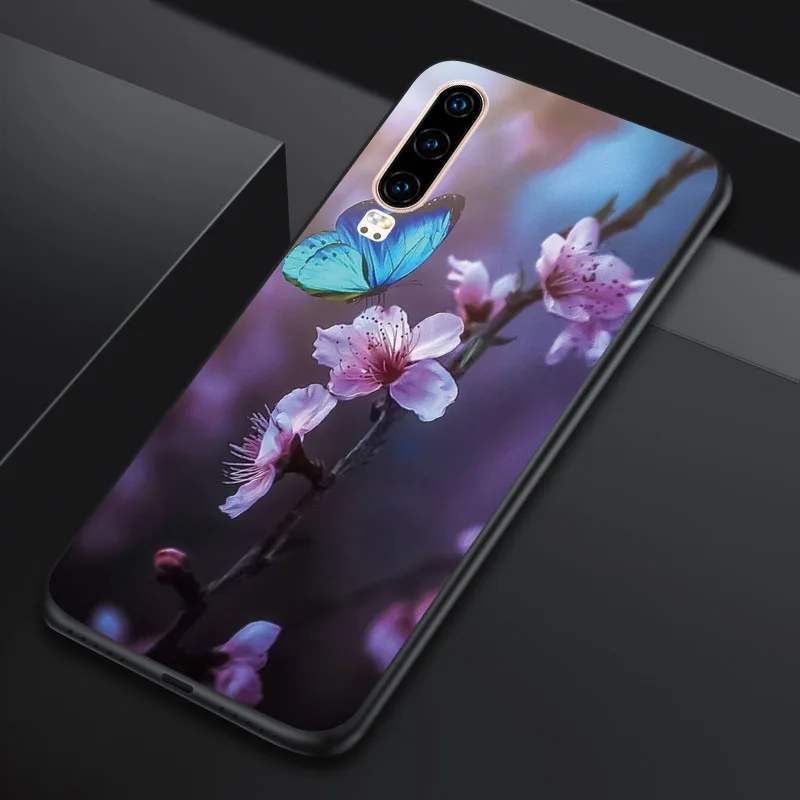Черный матовый чехол для Huawei P Smart 2018 2019 черный мягкий силиконовый из ТПУ 2020 2021