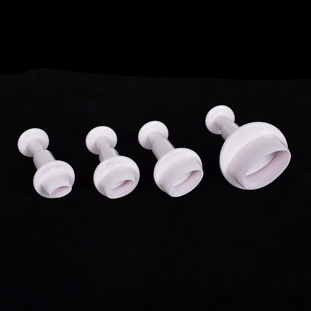 Шоколад Конфеты макияж зеркало Форма Fondant(сахарная) резак 4 шт./компл. Пластиковые Формы для кексов/печенье/buscuit резец плунжера форма для выпечки тортов с помадной начинкой декоративная форма" - Цвет: Шоколад