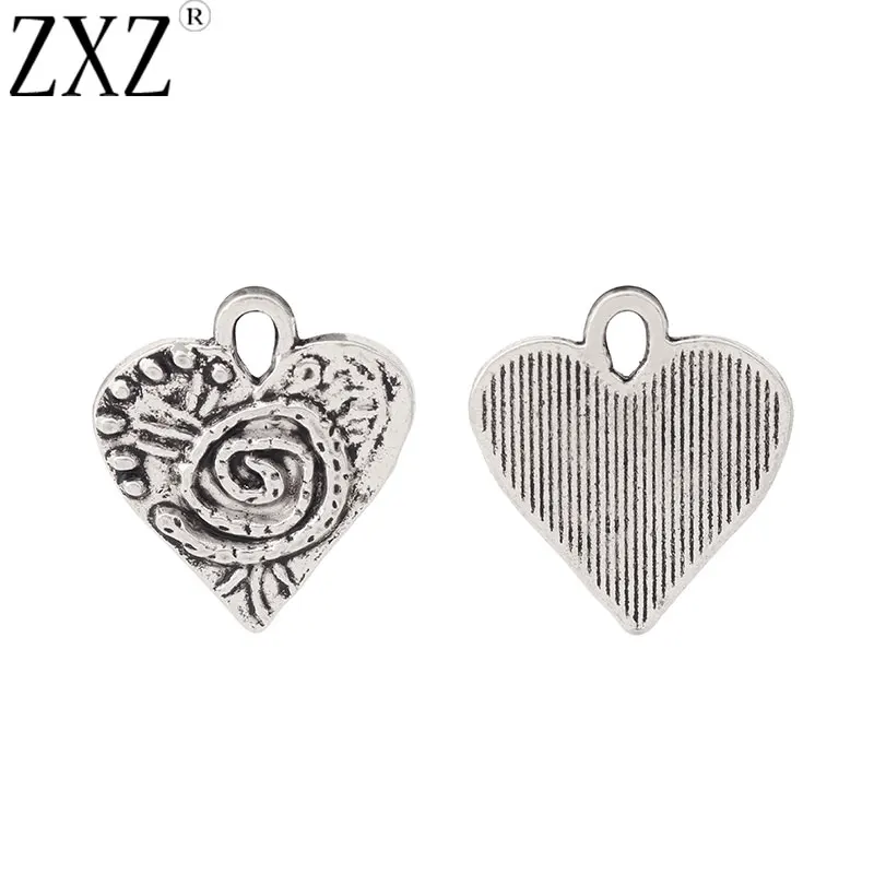 ZXZ 20 шт. тибетские серебряные молотковые спиральные круглые зеркальные бусины