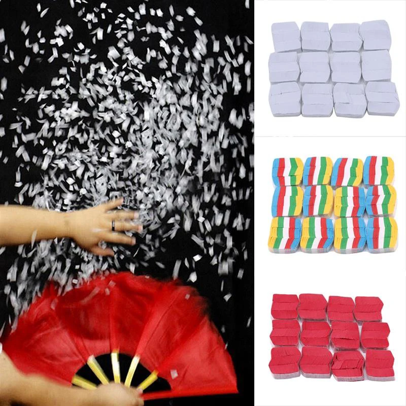 

Colorful Snowflakes Paper Magic Tricks Snow Storm Magic Paper For Magic Show Magician Accessories Classic Toy