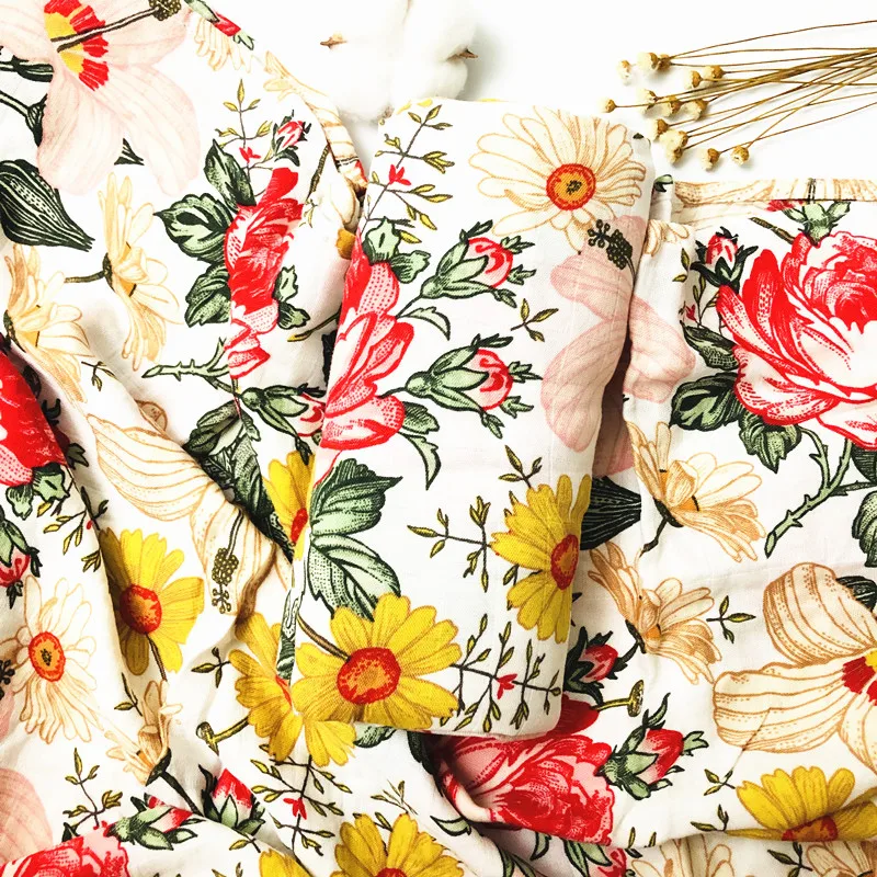 Муслиновые пеленки для новорожденных 70% бамбука + 30% хлопка|Одеяла и пеленки| |