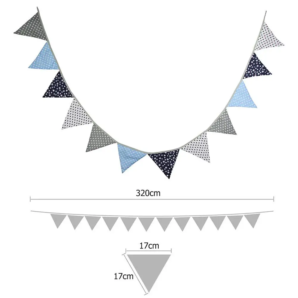 Флажки в горошек из хлопка 3 2 м | Дом и сад