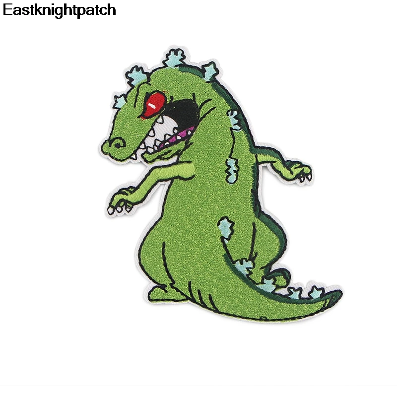 Забавный захватчик ZIM дети мультфильм Железный На Патчи одежда para diy вышитые значки швейная аппликация Лоскутные наклейки E0860