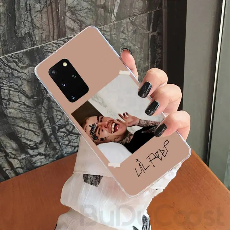 

Lil Peep Silicone Black Phone Case For Samsung S5 6 7 8 9 10 S8 S9 S10 plus S10E lite S10-5G S20 UITRA plus