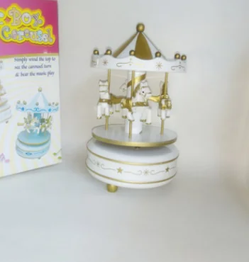 style 8 Круглые музыкальные шкатулки Merry-go-round, Геометрическая музыкальная декорация для детской комнаты, подарки унисекс, Деревянная Рождественская карусель, коробка для дома, декорация lf676 - Цвет: style 8