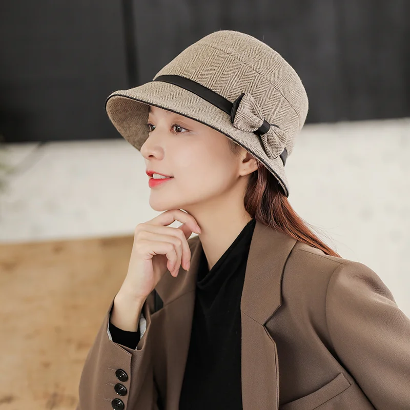 

Новая летняя Солнцезащитная шляпа из хлопка и льна с бантом новая Рыбацкая шляпа в Корейском стиле складная шляпа для девушек с элегантным ...