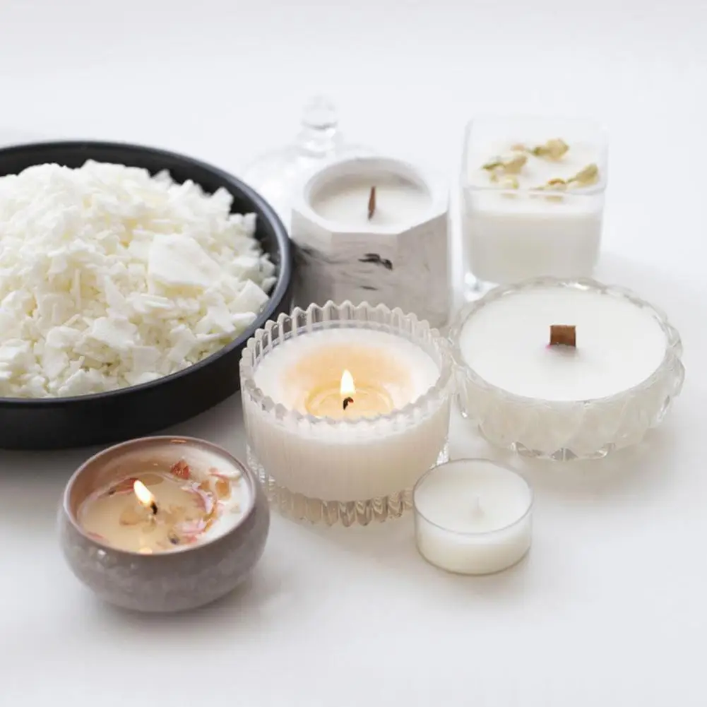 1Kg/Bag High Quality Candle Making Material Soy Wax Natural For Diy Supplies Flakes Gift Scented Handmade Smokeless | Дом и сад