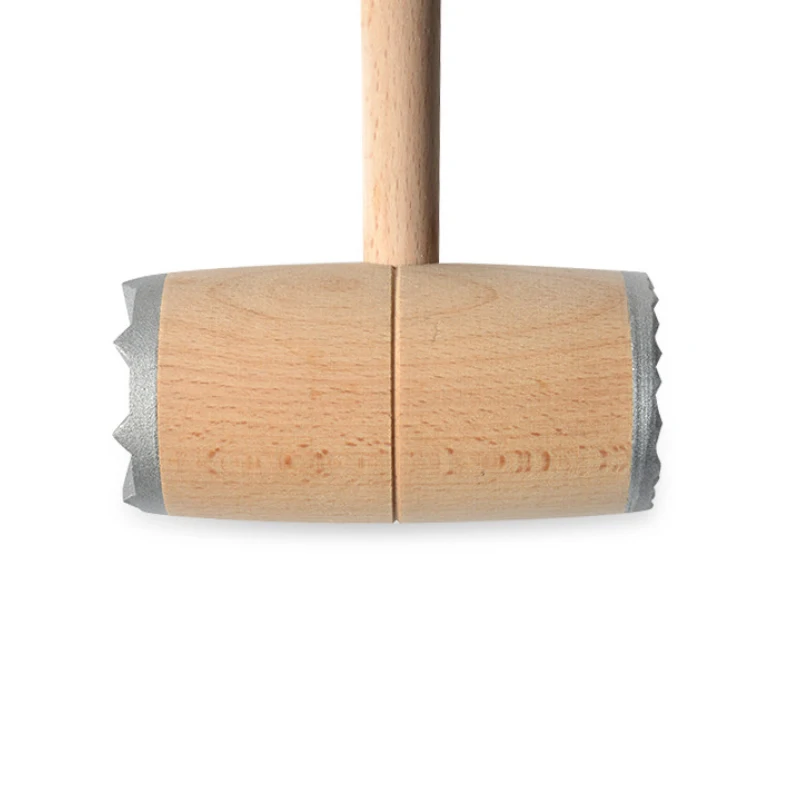 Двусторонняя деревянная алюминиевая головка для размягчения говяжьего стейка