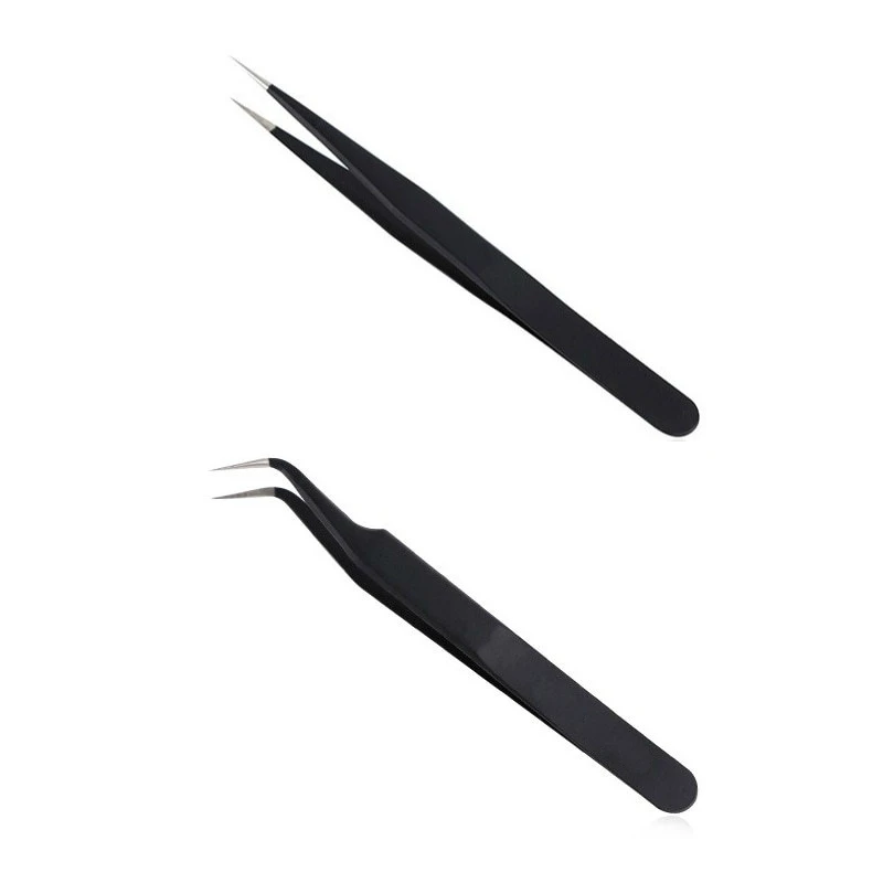 

Антистатические Esd пинцеты из нержавеющей стали инструменты для технического обслуживания промышленные точные изогнутые прямые пинцеты р...