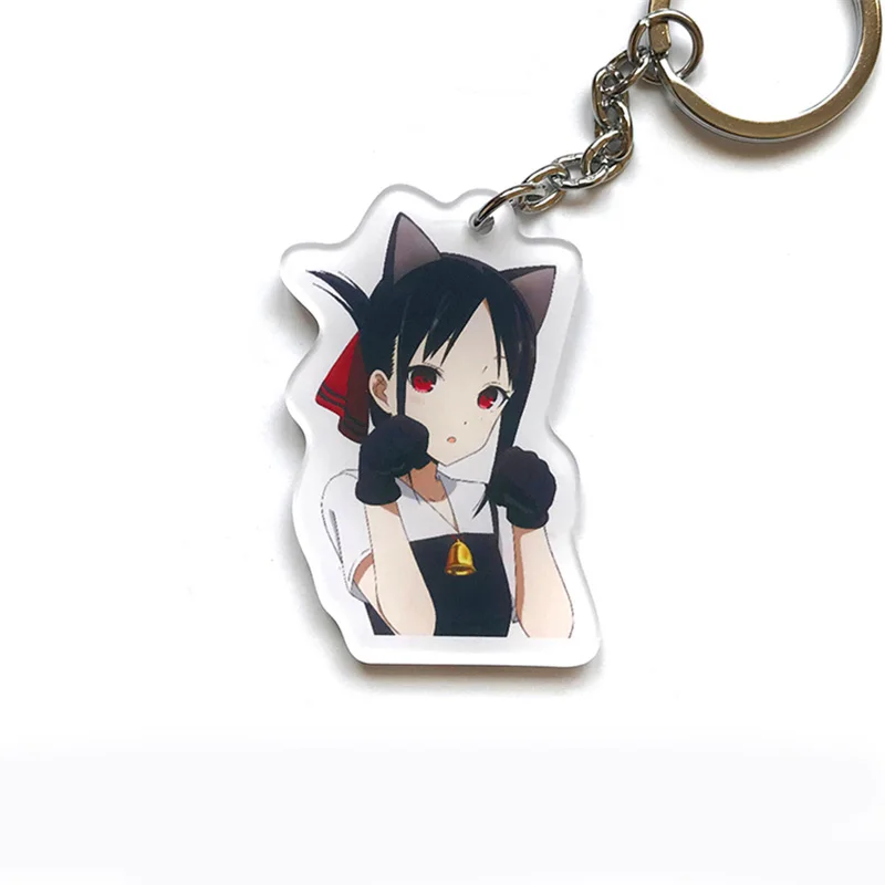 1 шт. Kaguya sama: Love Is War аниме мультфильм акриловый брелок для ключей с принтом
