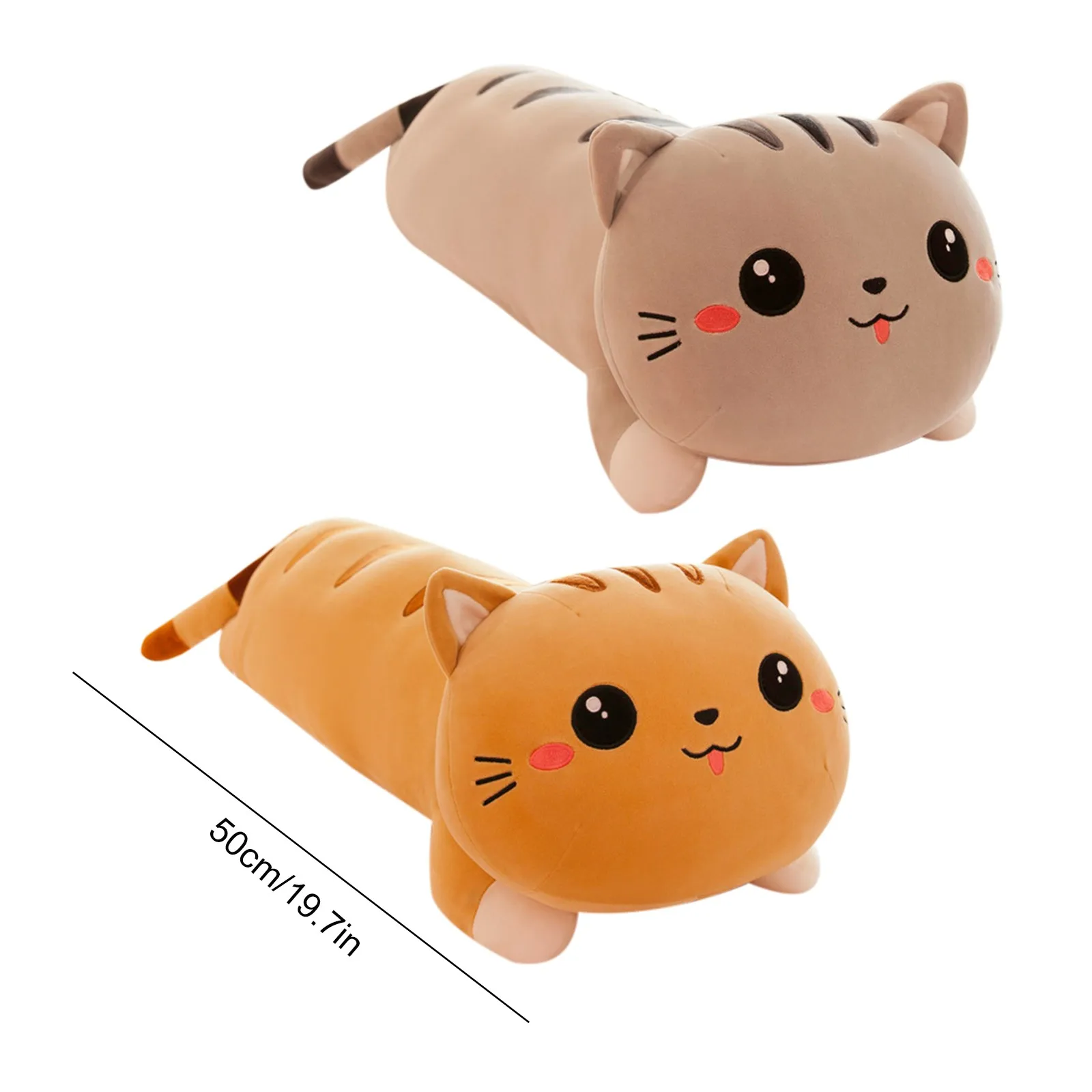 

Plush ToyFilled Plush Kawaii Cat Happy Lovely Appease Birthday Gift Holiday Animal Mother's Day Gifts 19.7inch Juguetes