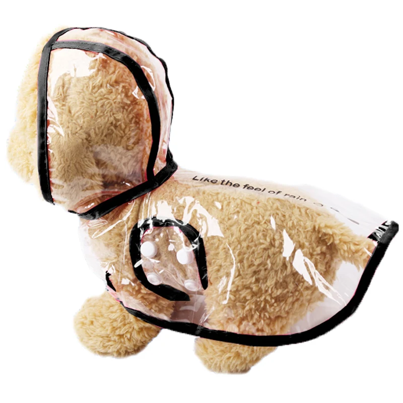 

New type of pet coat transparent raincoat adjustable waterproof coat for small and medium-sized dogs ZD