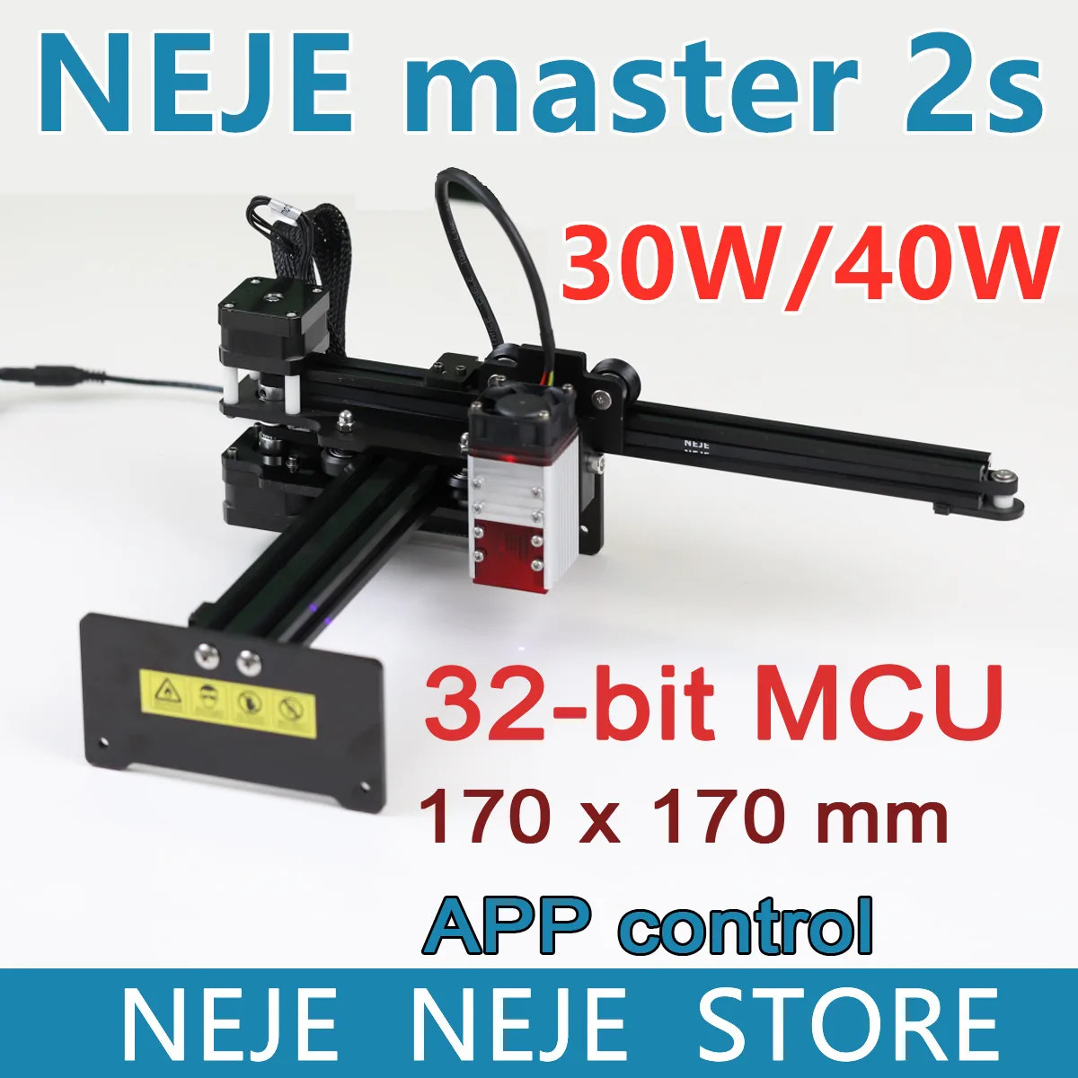 

New NEJE Master 2S 30W Powerful Laser Engraving Machine Engraver Cutter 2 In 1 Adjustable Variable Focus Lens and Fixed Focal La