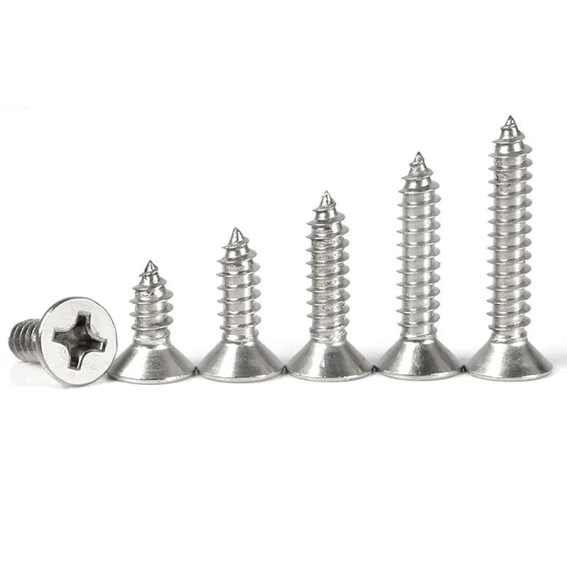 

Nickel-plated Cross Countersunk Head Tapping Flat Head Tapping Screw M1.7 M2 M2.3 M2.6