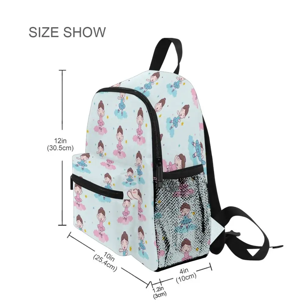 Милый синий школьный рюкзак для танцев балерины, детский школьный рюкзак, kawaii, рюкзак для учеников начальной школы, детский рюкзак для девоч... от AliExpress WW