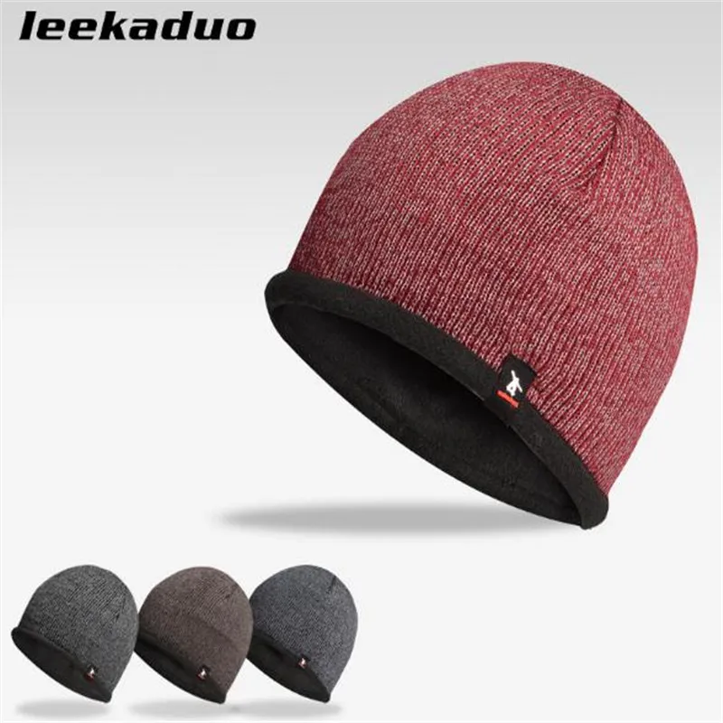 Уличная спортивная шапка leekaduo зимняя флисовая вязаная для пешего туризма