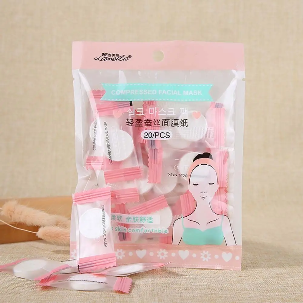 Увлажняющая хлопковая маска в упаковке листы компрессионная для лица шелковые