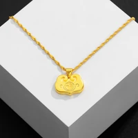 gold color necklace pendants for women fuzi lock retro pendant fashion jewelry female for wedding engagementnot included chain