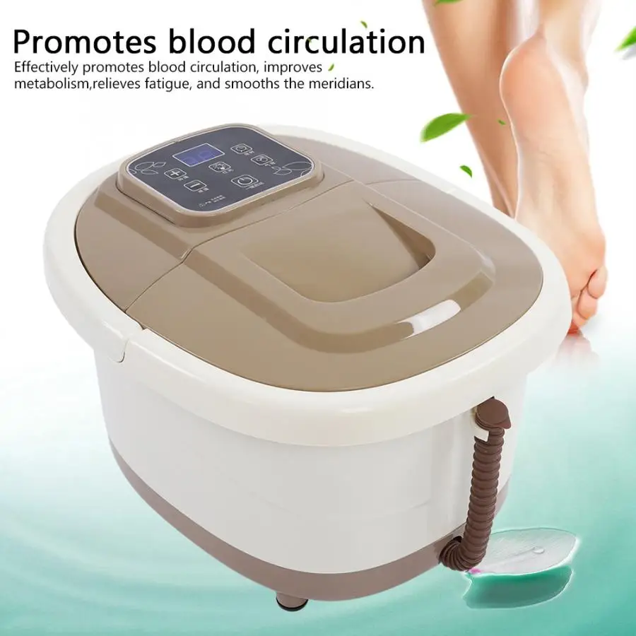 Портативный массажер для ног и педикюра 4 л 500 Вт Вибрирующая ванна спа с вилкой