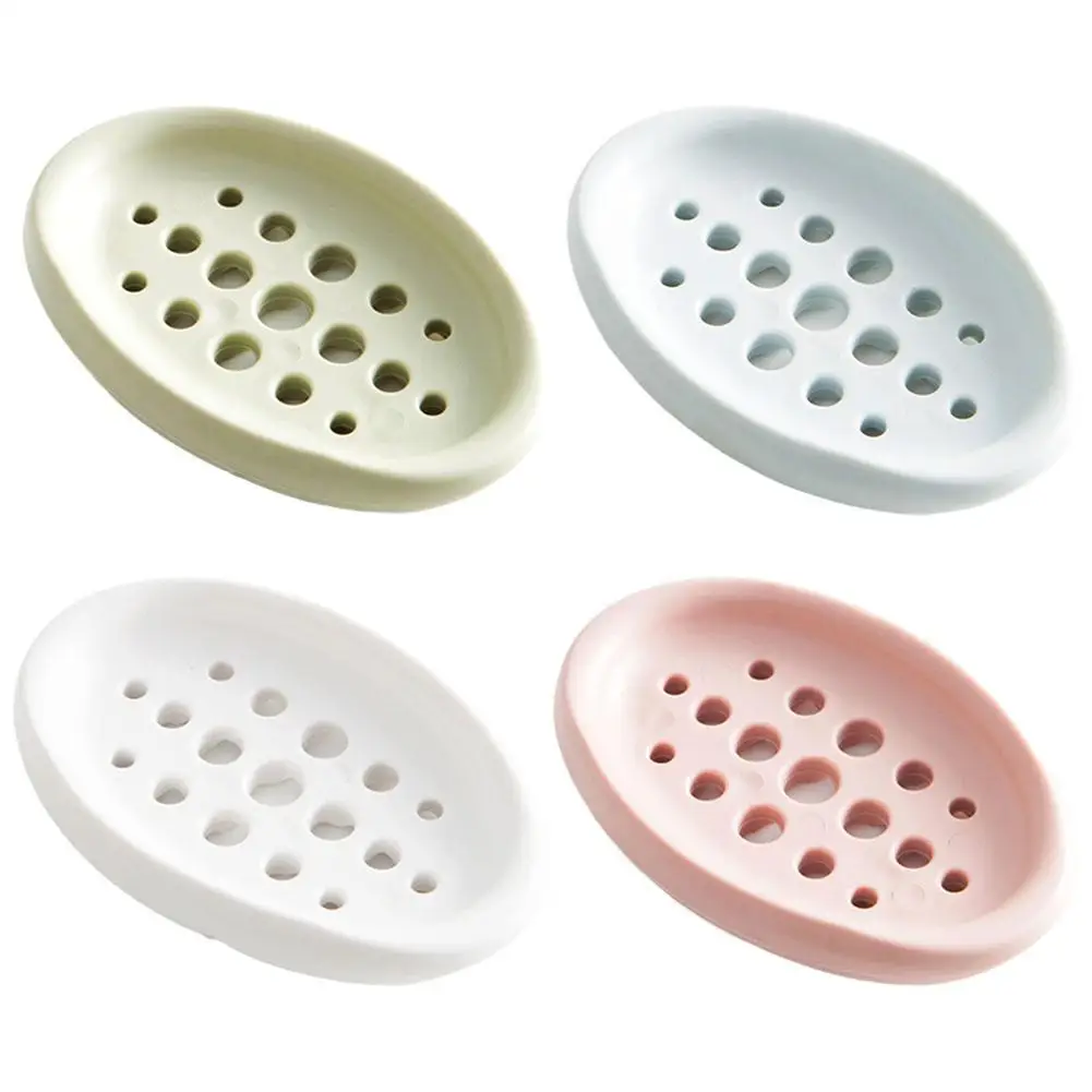 

Multifunctional Silicone Box Drain Soap Holder Box Bathroom Shower Holder Sponge Storage Plate Tray Supplies Gadge Accessorie