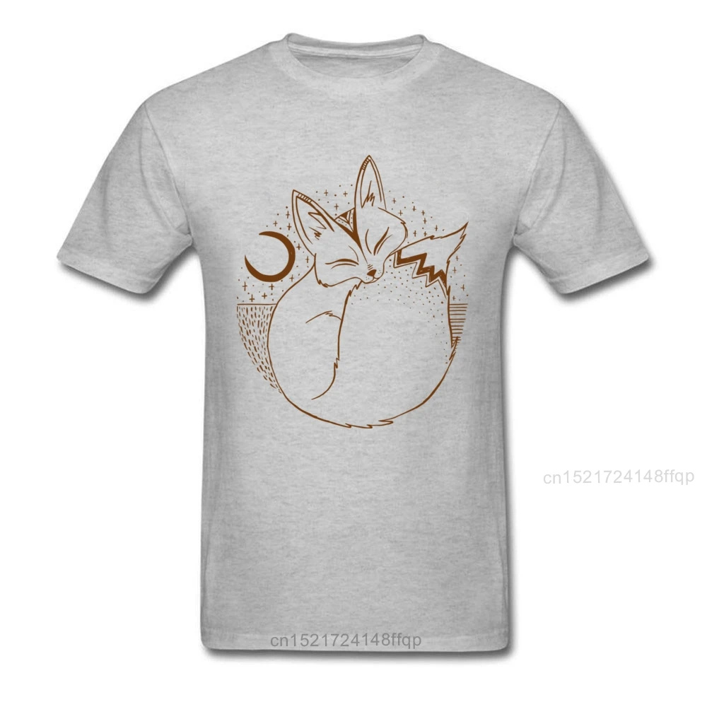 Кофе Сонная лиса футболка черная для мужчин с круглым вырезом Досуг Топы 90s