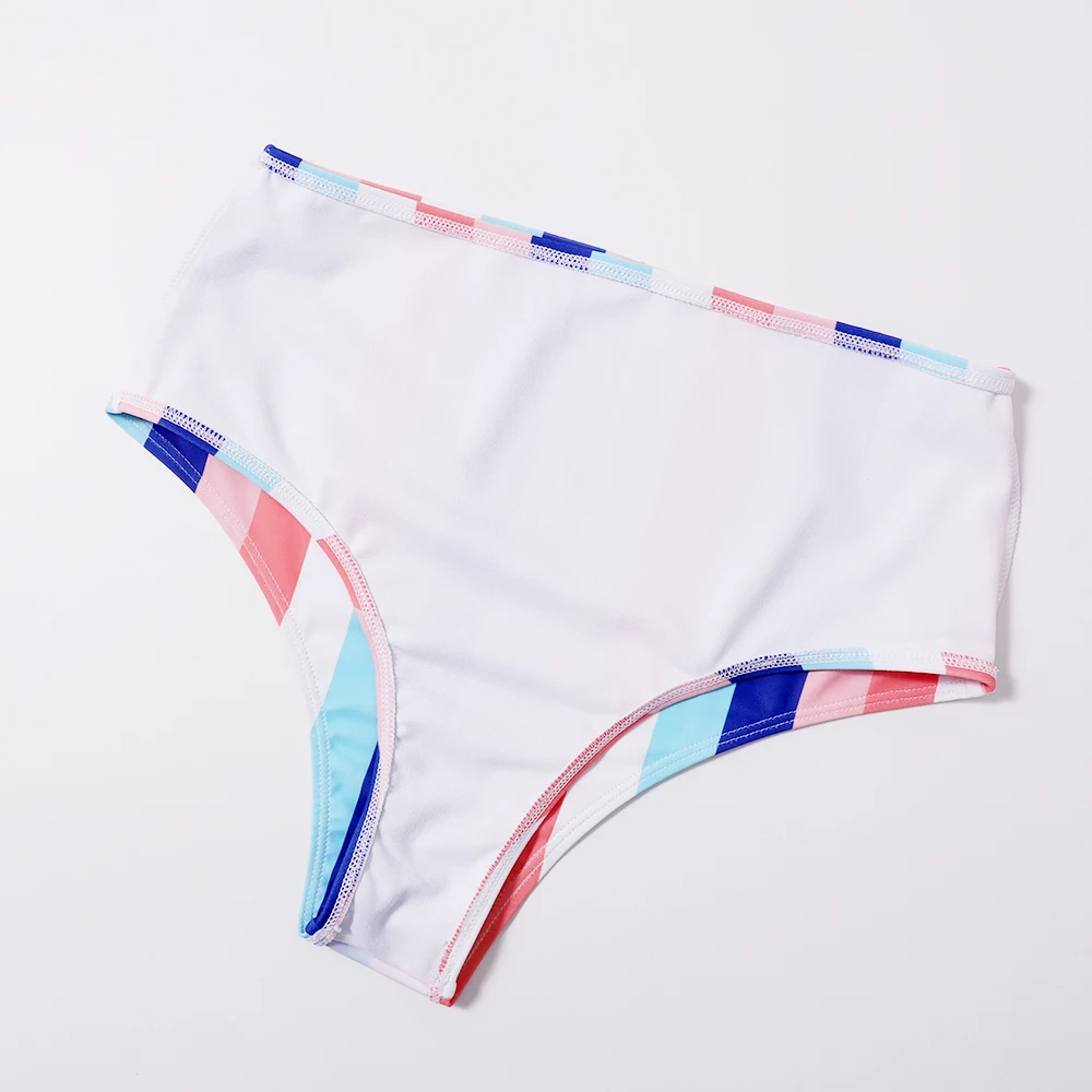 

Push Up Beach Wear Stripe Print Female Swimsuit Fashion 2021 Swimwear New Bikini Set Padded Sexy Thong Halter Biquini